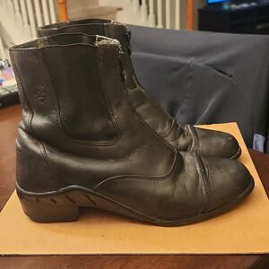 Ariat Women's Black Leather Calf-Height Riding Boots Size 8B